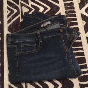 New York & company long  jean shorts